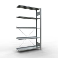 SCHULTE Anbau-Schwerlastregal 17716 silber 100,0 x 30,0 x 230,0 cm