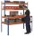 SCHULTE Werkbank blau, orange 153,6 x 77,3 x 198,1 cm