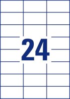 AVERY Zweckform wetterfeste Folienetiketten L4718REV-20 weiß 70,0 x 37,0 mm, 20 Blatt