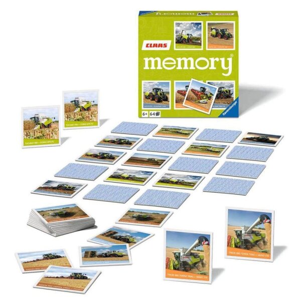 Ravensburger  CLAAS memory® - Landmaschinen Geschicklichkeitsspiel, 1 St.