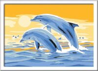 Ravensburger Malen-nach-Zahlen Freunde des Meeres Delfine...
