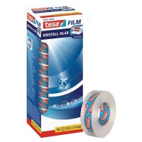 tesa KRISTALL-KLAR Klebefilm transparent 15,0 mm x 33,0 m...