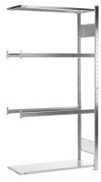 SCHULTE Anbau-Schwerlastregal 20746-4 silber 100,0 x 40,0...