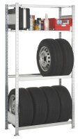 SCHULTE Anbau-Schwerlastregal 20746-4 silber 100,0 x 40,0...