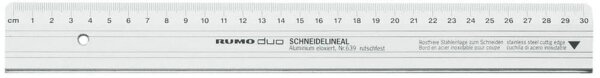 RUMOLD Schneidelineal DUO 50,0 cm, silber