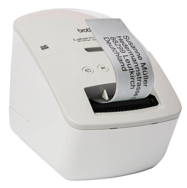 brother QL-600G Etikettendrucker weiß, grau