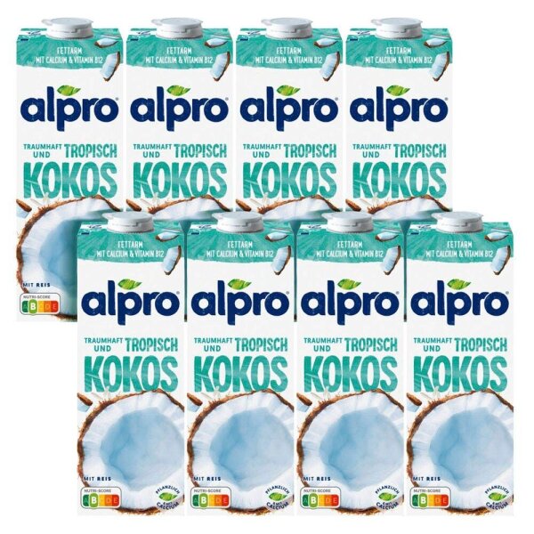 alpro® ORIGINAL Kokosnussdrink 8x 1,0 l