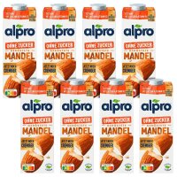 alpro® ohne Zucker Mandeldrink 8x 1,0 l