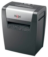Rexel Momentum X406 Aktenvernichter mit Partikelschnitt P-4, 4 x 28 mm, bis 6 Blatt, schwarz