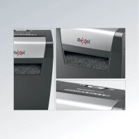 Rexel Momentum X406 Aktenvernichter mit Partikelschnitt P-4, 4 x 28 mm, bis 6 Blatt, schwarz