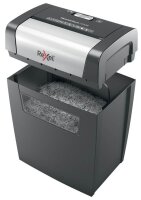 Rexel Momentum X308 Aktenvernichter mit Partikelschnitt P-3, 5 x 42 mm, bis 8 Blatt, schwarz