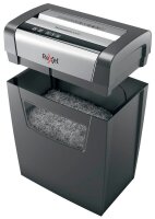 Rexel Momentum X410 Aktenvernichter mit Partikelschnitt P-4, 4 x 28 mm, bis 10 Blatt, schwarz