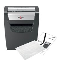 Rexel Momentum X410 Aktenvernichter mit Partikelschnitt P-4, 4 x 28 mm, bis 10 Blatt, schwarz