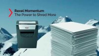 Rexel Momentum X410 Aktenvernichter mit Partikelschnitt P-4, 4 x 28 mm, bis 10 Blatt, schwarz