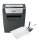 Rexel Momentum X410 Aktenvernichter mit Partikelschnitt P-4, 4 x 28 mm, bis 10 Blatt, schwarz