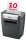 Rexel Momentum X410 Aktenvernichter mit Partikelschnitt P-4, 4 x 28 mm, bis 10 Blatt, schwarz