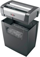 Rexel Momentum X312 Aktenvernichter mit Partikelschnitt P-3, 5 x 42 mm, bis 12 Blatt, schwarz