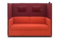 DOMO Collection Kissen bordeaux 25,0 x 40,0 cm, 1 St.