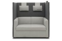 DOMO Collection Kissen silber 25,0 x 40,0 cm, 1 St.