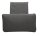 DOMO Collection Kissen dunkelgrau 25,0 x 40,0 cm, 1 St.