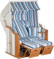 Sunny Smart® Strandkorb Rustikal 250 Plus blau, grau,...