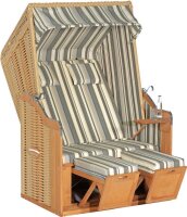 Sunny Smart® Strandkorb Rustikal 50 Plus grau,...