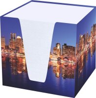 RNK-Verlag Zettelbox Skyline weiß inkl. ca. 900...