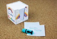 RNK-Verlag Zettelbox Rainbow weiß inkl. ca. 900...