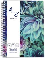 RNK-Verlag Notizbuch mit ABC Register Blossom DIN A5...