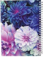 RNK-Verlag Notizbuch mit ABC Register Blossom DIN A5 liniert, mehrfarbig Hardcover 96 Seiten, 1 St.