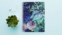 RNK-Verlag Notizbuch mit ABC Register Blossom DIN A5 liniert, mehrfarbig Hardcover 96 Seiten, 1 St.