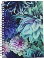 RNK-Verlag Notizbuch mit ABC Register Blossom DIN A5 liniert, mehrfarbig Hardcover 96 Seiten, 1 St.