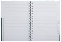 RNK-Verlag Notizbuch mit ABC Register Blue Orient DIN A5 liniert, mehrfarbig Hardcover 96 Seiten, 1 St.