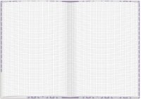 RNK-Verlag Notizbuch Grafik Berry DIN A5 kariert, lila Hardcover 192 Seiten, 1 St.