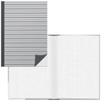 RNK-Verlag Notizbuch Punkte DIN A5 kariert, grau...
