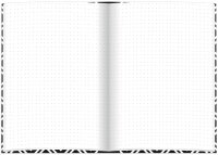 RNK-Verlag Notizbuch Rhombus DIN A5 kariert, schwarz/weiß Hardcover 192 Seiten, 1 St.
