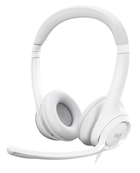 Logitech H390 USB-Headset grau, weiß