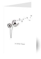 LUMA Trauerkarte Pusteblume LU2329 DIN B6, 1 St.