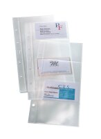 SIGEL Visitenkartenhüllen transparent, für bis zu 8 Visitenkarten, 10 St.