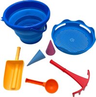 SCHILDKRÖT® Sandspielzeug-Set Eimer faltbar blau, 1 Set