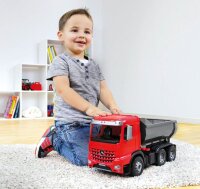 LENA Worxx Muldenkipper Mercedes Benz Arocs Sandfahrzeug rot
