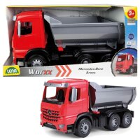 LENA Worxx Muldenkipper Mercedes Benz Arocs Sandfahrzeug rot