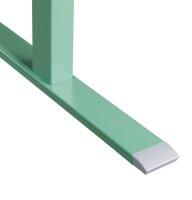 Topstar E-Table elektrisch höhenverstellbarer Schreibtisch mintgrün rechteckig, T-Fuß-Gestell grün 160,0 x 80,0 cm
