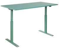 Topstar E-Table elektrisch höhenverstellbarer Schreibtisch mintgrün rechteckig, T-Fuß-Gestell grün 160,0 x 80,0 cm