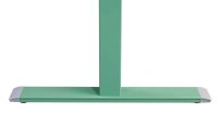 Topstar E-Table elektrisch höhenverstellbarer Schreibtisch mintgrün rechteckig, T-Fuß-Gestell grün 160,0 x 80,0 cm