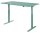 Topstar E-Table elektrisch höhenverstellbarer Schreibtisch mintgrün rechteckig, T-Fuß-Gestell grün 160,0 x 80,0 cm
