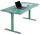 Topstar E-Table elektrisch höhenverstellbarer Schreibtisch mintgrün rechteckig, T-Fuß-Gestell grün 160,0 x 80,0 cm