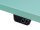 Topstar E-Table elektrisch höhenverstellbarer Schreibtisch mintgrün rechteckig, T-Fuß-Gestell grün 160,0 x 80,0 cm