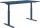 Topstar E-Table elektrisch höhenverstellbarer Schreibtisch petrolblau rechteckig, T-Fuß-Gestell blau 160,0 x 80,0 cm