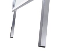 Showdown® Displays Kundenstopper Standard Rondo silber DIN A2 2 Fächer 46,5 x 68,3 x 102,5 cm, 1 St.